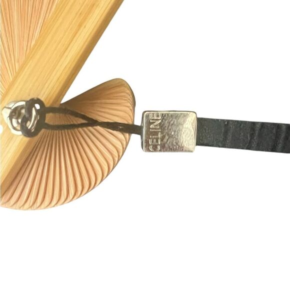 Celine Floral Hand Fan with Brown and Cream Accents - Picture 4 of 8